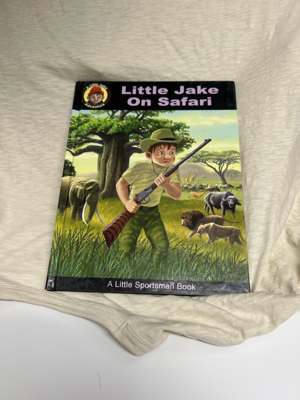 Little Jake On Safari Kids Book - Green Cover